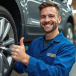 Sachverständiger prüft ein Auto